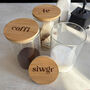 Tea, Coffee, Sugar Welsh Glass Storage Jars, thumbnail 3 of 3