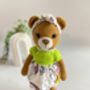 Cute Handmade Teddy Bear With Colourful Dress, thumbnail 3 of 8