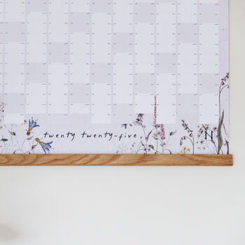 2025 Meadow Flowers Wall Planner, 2 of 6