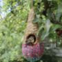 Handmade Bird Box Made From Recycled Sari Fabric, thumbnail 1 of 5