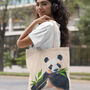 Giant Panda Canvas Tote Bag, thumbnail 3 of 6