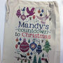 Personalised Countdown To Christmas Sack, thumbnail 1 of 5