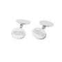 Albemarle Sterling Silver Oval Cufflinks, thumbnail 4 of 5