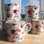 Set Of Six China Palace Mugs In Summertime Chintz Design, thumbnail 5 of 11