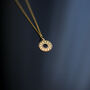 Sun Necklace In Sterling Silver, 24ct Gold Vermeil, thumbnail 4 of 11