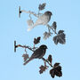 Recycled Iron Bird Silhouette Garden Art, thumbnail 1 of 5