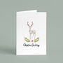 Decorative Folk Reindeer Christmas Card Pack, thumbnail 2 of 4