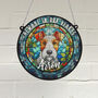 Fox Terrier Memorial Suncatcher, thumbnail 1 of 6