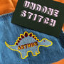 Personalised Dinosaur Embroidered Baby Dungarees, thumbnail 3 of 6