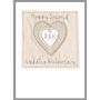 Personalised Couples Initials Wedding Anniversary Card, thumbnail 3 of 12