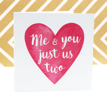 'Just Us Two' Valentine's Card, 2 of 4
