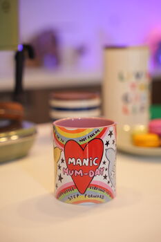 Manic Mum Day Mug Perfect Gift For Moms, 5 of 5