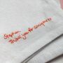 Personalised Christmas Hanky With Handwritten Message, thumbnail 3 of 9