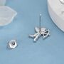 Sterling Silver Cupid And Bow And Arrow Stud Earrings, thumbnail 2 of 12