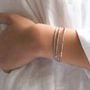 Personalised Ladies Morse Code Gold Wrap Bracelet, thumbnail 3 of 8