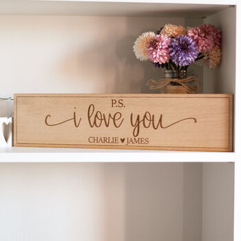 Personalised Ps I Love You Wooden Sign, 4 of 4