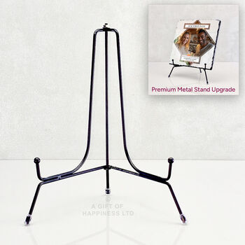 Our First Date Personalised Rock Photo Slate Dating Gift, 5 of 6