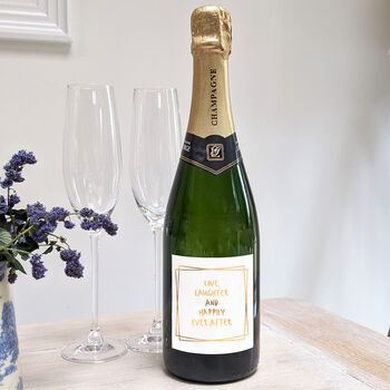 Personalised Wedding And Anniversary Prosecco Champagne, 3 of 3
