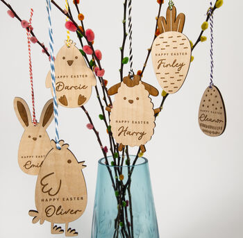 Personalised Wooden Easter Sheep Decoration, 2 of 2