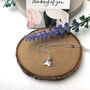 Personalised Thank You Teacher Gift Sterling Silver Mini Leaf Necklace, thumbnail 6 of 12