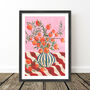 Vase Of Clementines Still Life Print, thumbnail 9 of 9
