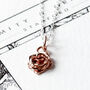 English Rose Necklace Sterling Silver, thumbnail 2 of 12
