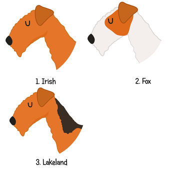 Irish/Fox/Lakeland Terrier Personalised Dog ID Tag, 3 of 11