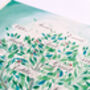 Colourful Green Personalised Family Tree Print, thumbnail 8 of 9
