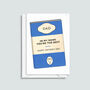 Literary Themed Father's Day Card, thumbnail 2 of 2