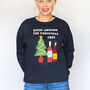 Funny Red Wine Christmas Jumper, thumbnail 2 of 6