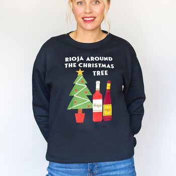 Funny Red Wine Christmas Jumper, 2 of 6