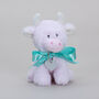 Personalised Mini Baby Pink Collectible Highland Cow Soft Toy, Gift Boxed, thumbnail 4 of 11