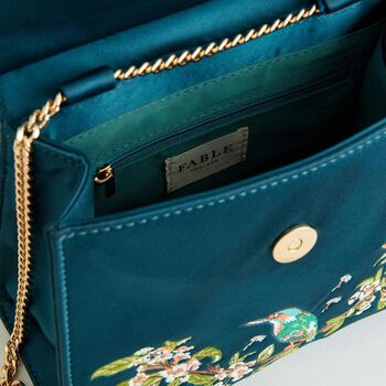 Morning Song Kingfisher Mini Teal Tote, 9 of 9