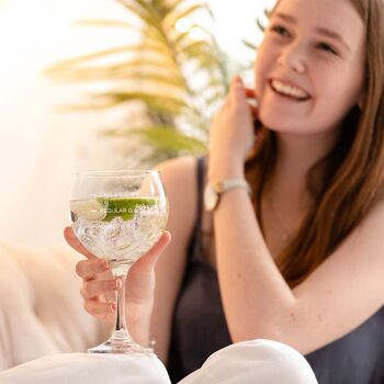 Personalised Engraved Measure Gin Goblet Gift For Mum Women, 4 of 5