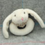 Cream Bunny Personalised Rattle, From Birth, Boxed, thumbnail 5 of 5