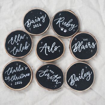 Personalised Christmas Tree Decoration Bauble, 10 of 10