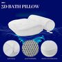 Bath Pillow Cushion Soft Bathtub Pillow Head And Neck, thumbnail 6 of 9