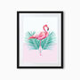 Flamingo So Safari Art Print, thumbnail 2 of 4