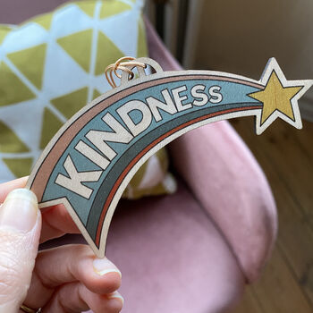 Kindness Wooden Christmas Tree Decoration, 2 of 4