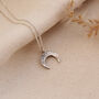 Organic Luna Crescent Moon Necklace, thumbnail 2 of 10
