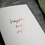 'Happily Ever After' Rose Gold Foil Wedding Card, thumbnail 3 of 4