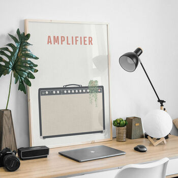 Guitar Amplifier Print | Fender Guitar Amp Poster, 10 of 10