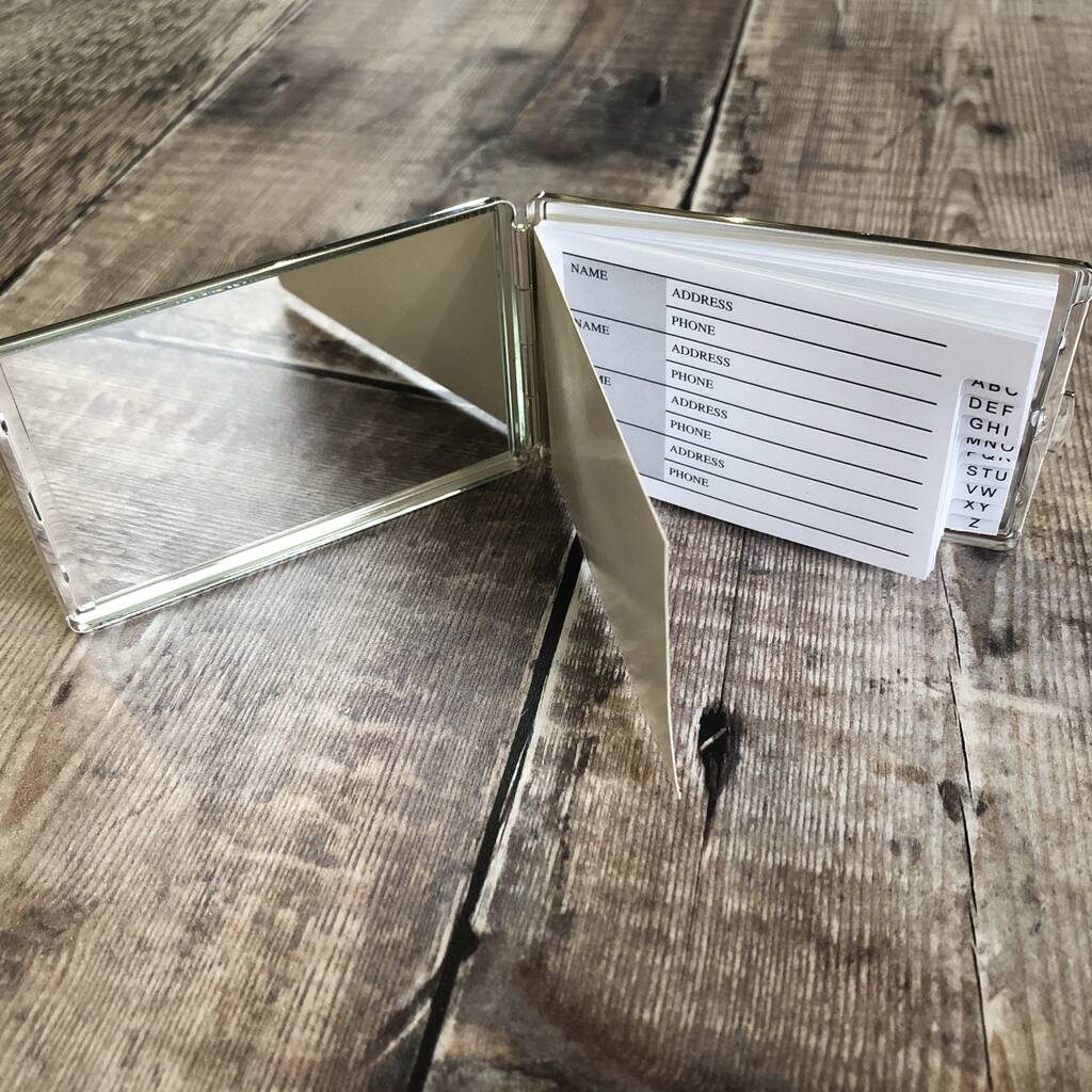 Personalised Engraved Address Book By Broughton & Co