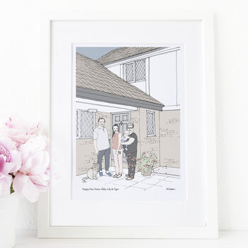 Personalised Family And Home Portrait, 10 of 12