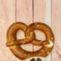 Twist And Spark Pretzel Glitter Resin Stud Earrings / Snack Jewellery / Baker Gift Idea / Small Salted Snack Gift, thumbnail 1 of 4