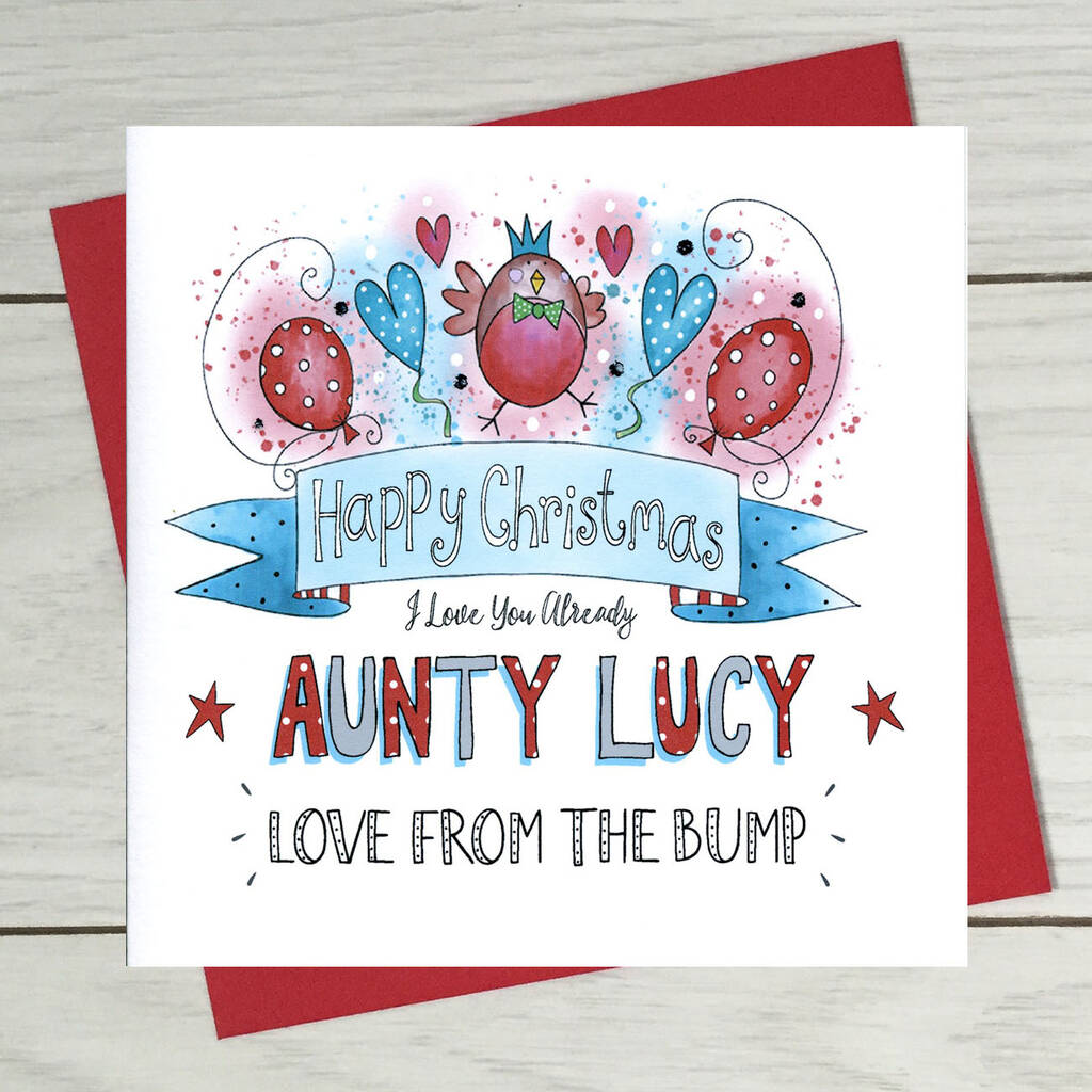 Love From The Bump Christmas Card By Claire Sowden Design