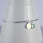 Personalised Sterling Silver Birthstone Bangle, thumbnail 5 of 9