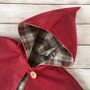 Handmade Little Red Riding Hood Waxed Cape, thumbnail 6 of 8