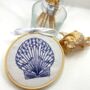 Seaside Shell Embroidery Kit Trio, thumbnail 7 of 12