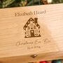 Personalised Christmas Eve Snowy House Keepsake Box Gift For Kids, thumbnail 2 of 4